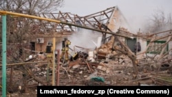 Ukraine -- Balabyne, Zaporizhzhia region, Russian strike, 9 April 2026