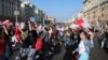 Част от поредното шествие на жени в центъра на Минск