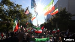 Демонстрація на підтримку загальнонаціональних протестів в Ірані. Лос-Анджелес, США, 18 січня 2026 року