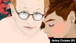 Петер Мадсен и Дженни Курпен. Рисунок Дженни Курпен