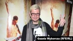 Лявон Вольскі на прэм'еры Жыве Беларусь! у Варшаве 17 красавіка 2013 году