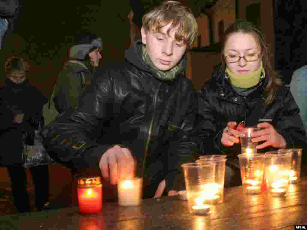 Малітва за зьніклых і палітвязьняў у Дзень салідарнасьці ў Менску, 16 студзеня