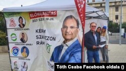 Tóth Csaba itt még kampányol