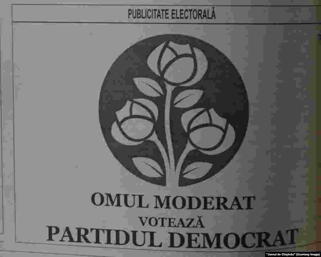 &quot;Jurnal de Chişinău&quot;, 2 mai 2003, reclama Partidul Democrat