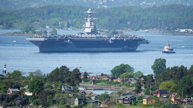 Massive U.S. Aircraft Carrier Sails Into Oslo For NATO Exercises, Angering Russia