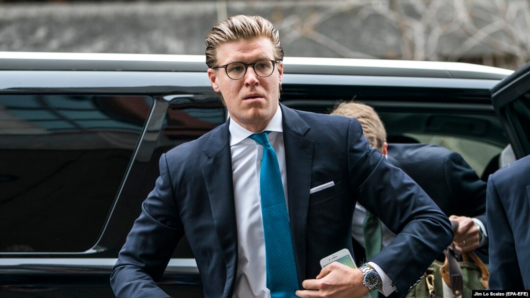 Alex van der Zwaan prilikom dolaska u američki Okružni sud u Vašingtonu 3. aprila 2018.