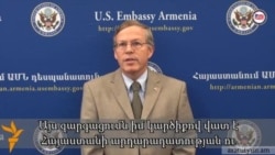 U.S. Envoy Criticizes Armenia Over Oskanian Case