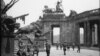 Germany -- **DO NOT USE** Soviet soldiers close to the National Kaiser Wilhelm Monument. Berlin, May 1945. 