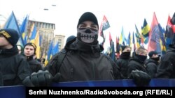 Учасники «Маршу національної гідності» у Києві, 22 лютого 2017 року 