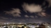 Israel's Iron Dome anti-missile system intercepts rockets as seen from Ashkelon, Israel, on October 1.