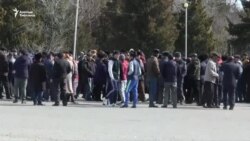 Базар-Коргон: Текебаевди колдогондордун митинги