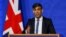 Rishi Sunak sajtótájékoztatója Londonban 2024. április 22-én