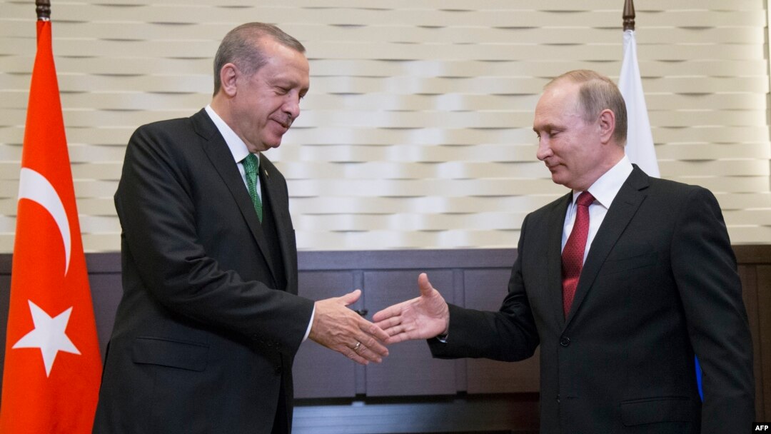 Vladimir Putin i Recep Tayyip Erdogan u Sočiju 3. maj 2017.