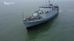 Украински воени морнари на обука за чистење мини во Црното Море