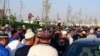 FILE: Worshippers leave a mosque after offering Eid al-Adha prayers in Uzbekistan.