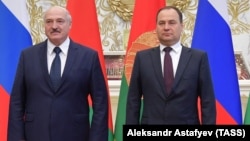 Аляксандар Лукашэнка і Раман Галоўчанка, архіўнае фота 