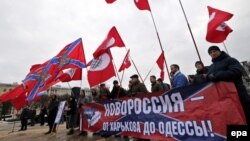 Акція на підтримку проросійських бойовиків на Донбасі, Петербург, 23 лютого 2015 року