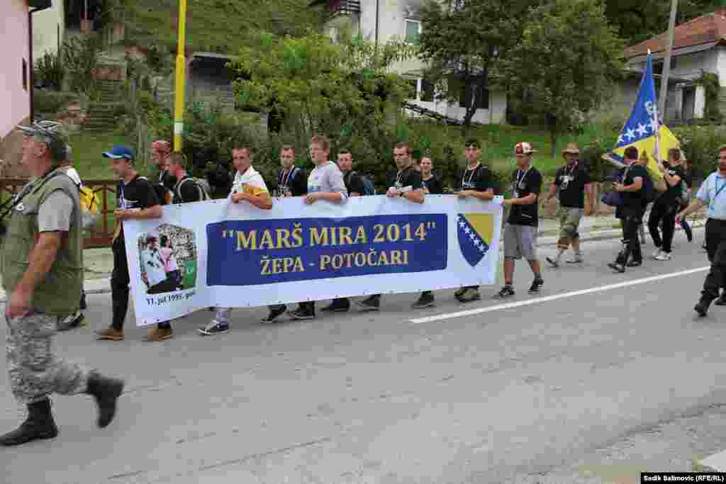 Dolazak učesnika Marša mira Žepa-Srebrenica