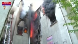 Пять человек погибли в результате пожара в жилом доме во Франции (видео)