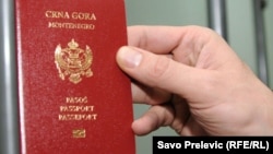 Montenegro - Montenegrin passport, ilustrative photo,11Aug2010.