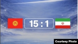 Хоккей мелдешинде Кыргызстандын жаштар курамасы Ирандын командасын 15:1 эсебинде утту. Бишкек, Кыргызстан. 21-январь, 2026-жыл.