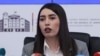 Armenia - Interior Minister Arpine Sargsian speaks during a news conference in Yerevan, January 16, 2025.