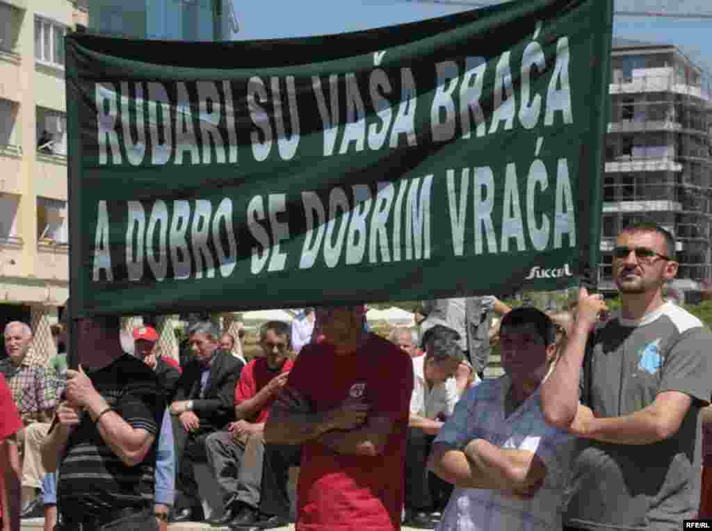 Чарнагорыя: першамайская дэманстрацыя