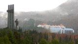 A 2009 photo shows a section of the Artek pioneer camp and its statue of Vladimir Lenin on the Black Sea coast of Ukraine's Crimean peninsula.<br><br>June 16 will mark a century since the camp was established, beginning a dramatic story of Soviet, Ukrainian, and Russian history.