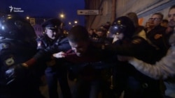 Задержания на акции в поддержку Навального в Петербурге