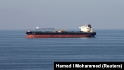 An oil tanker passes through the Strait of Hormuz. (file photo)